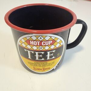 RARE Vintage 1982 Neiman Marcus Hot Cup of Golf Tees - Tin Cup Mug- No Golf Tees